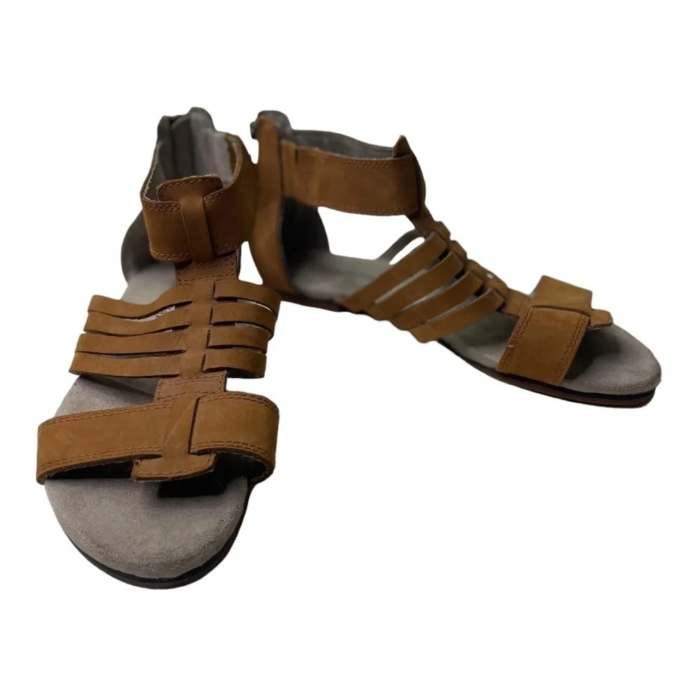 Caterpillar Women’s Brown Leather Gladiator Sandals